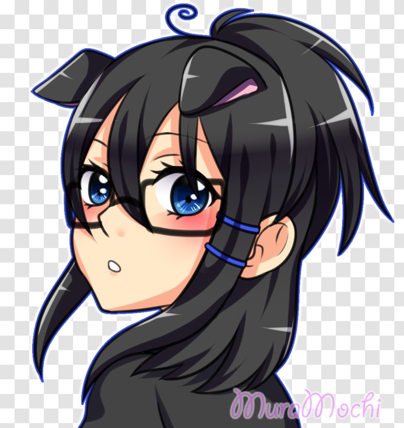 Eye Human Glasses Fiction Black Hair - Cartoon - Fl Chan Transparent PNG