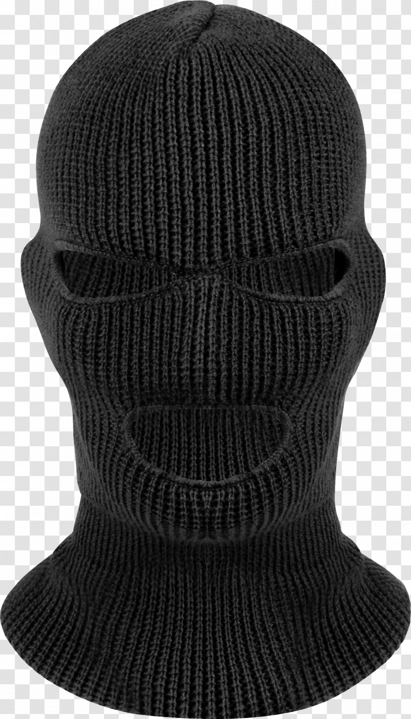 Balaclava Mask Knit Cap - Woolen - Brown Transparent PNG