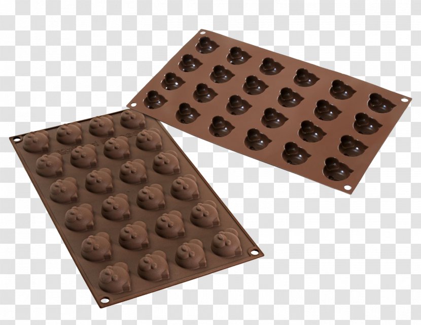 Bonbon Chocolate Muffin Matrijs Silicone Transparent PNG