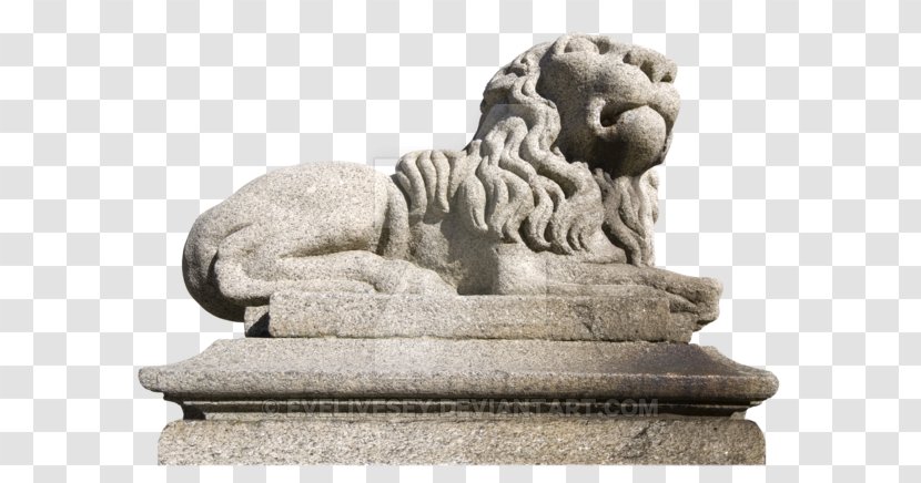 Lion Cartoon - Statue - Nonbuilding Structure Lawn Ornament Transparent PNG