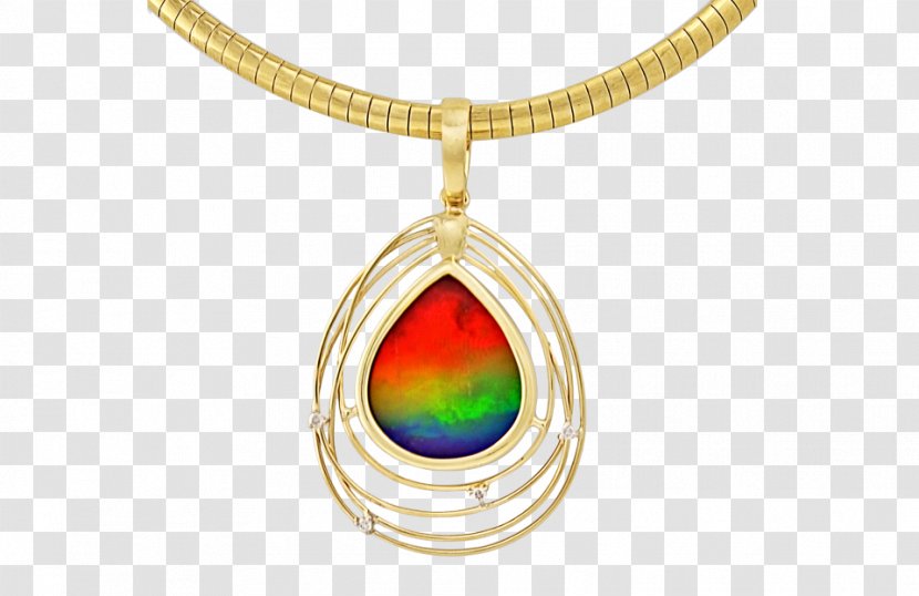 Korite Ammolite Gold Charms & Pendants Locket - Pendant - Shopping Spree Transparent PNG