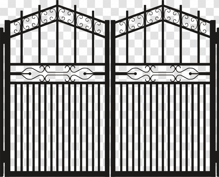 Gate Door Clip Art - Electric Gates - Image Transparent PNG