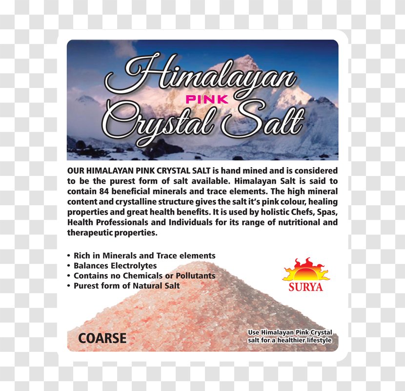 Himalayan Salt Himalayas Health Sodium Chloride - Electric Light Transparent PNG