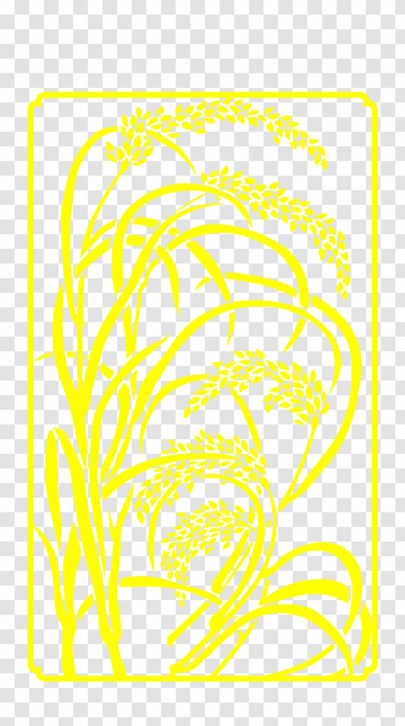 Yellow Illustration - Grass - Wheat Pattern Transparent PNG