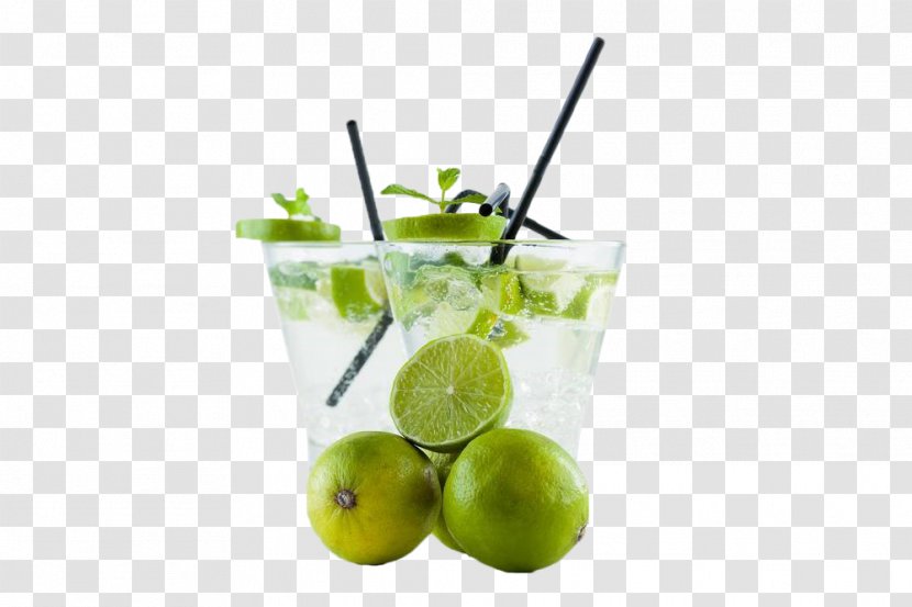 Mojito Soft Drink Caipirinha Limeade - Alcoholic - Lemon Ice Transparent PNG