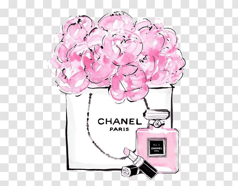 Chanel No. 5 Coco Perfume Clip Art - Handbag Transparent PNG