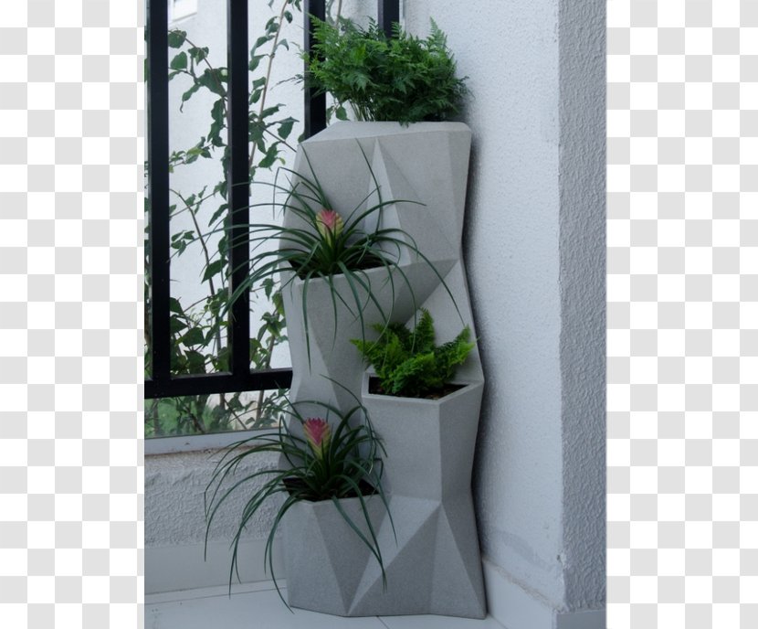 Flowerpot Garden Window Box Concrete Cachepot - Plastic Transparent PNG