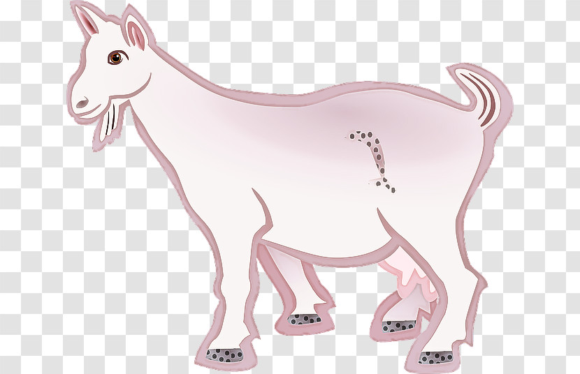 Animal Figure Pink Tail Line Art Wildlife Transparent PNG