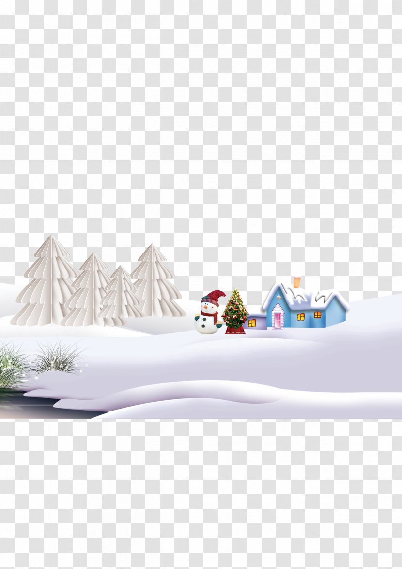 Winter Snowman Christmas - Snow House Decoration Transparent PNG