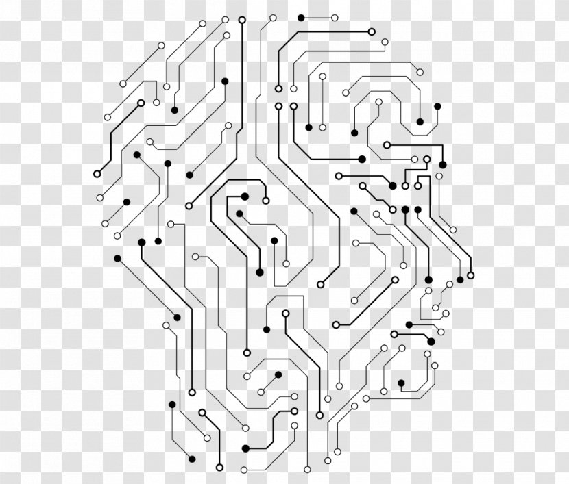 Electronic Circuit Printed Board Electrical Network Diagram - Watercolor - Die Antwoord Transparent PNG