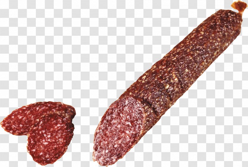 Salami Sausage Mettwurst Cervelat Knackwurst - Heart - Image Transparent PNG