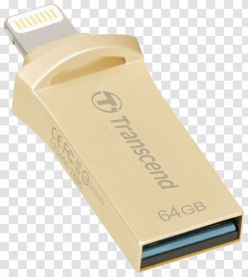 Flash Drive For IPhone, IPad And IPod JetDrive Go 500 300 USB Drives Lightning Transcend - Jetdrive Transparent PNG