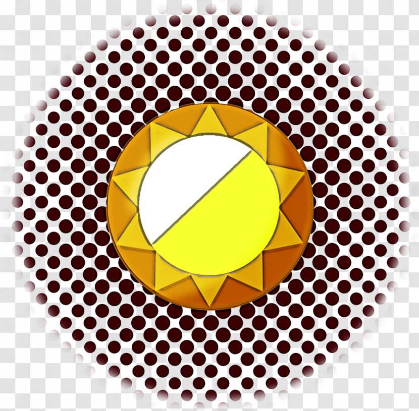 Yellow Circle Pattern Logo Symbol - Emblem Transparent PNG