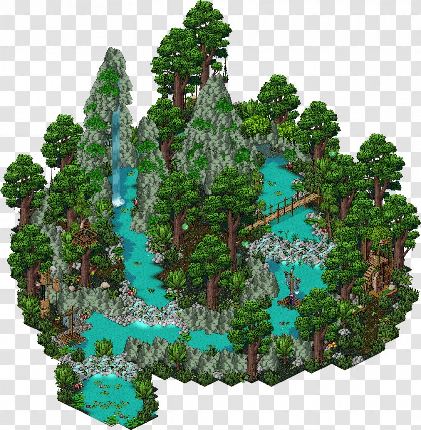 Habbo Cheating In Video Games Tree - Biome - Jungle Forest Transparent PNG