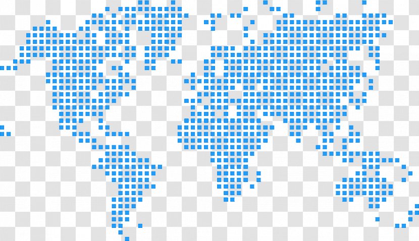 World Map Dot Distribution Transparent PNG