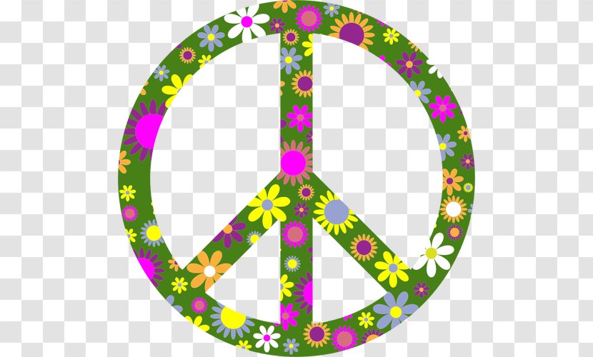 T-shirt Peace Symbols Flower Power - Point - Circle Swoop Cliparts Transparent PNG