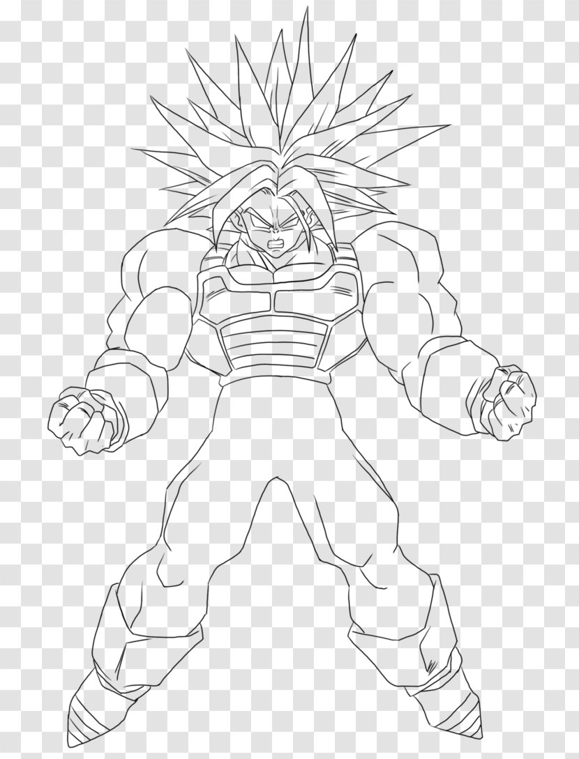Trunks Gotenks Gohan Majin Buu Vegeta - Monochrome - Goku Transparent PNG