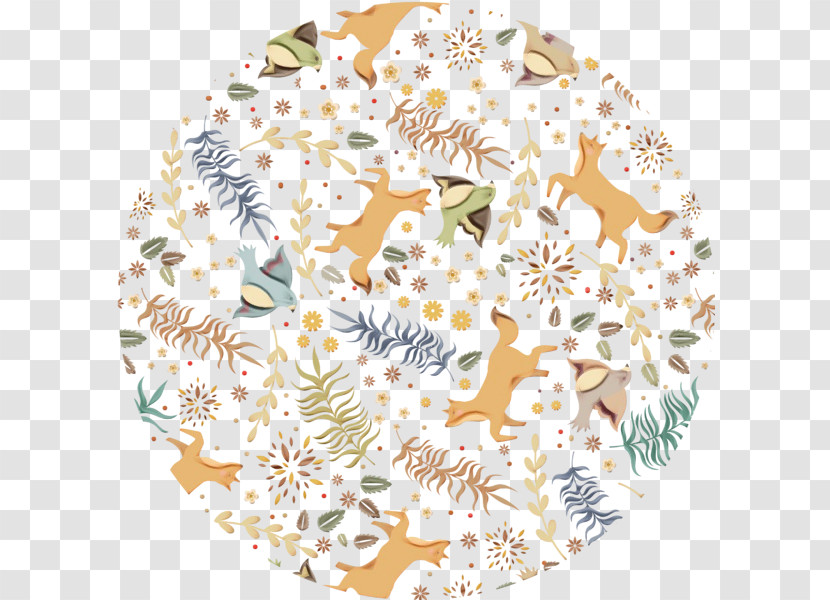Yellow Flower Pattern Area Transparent PNG