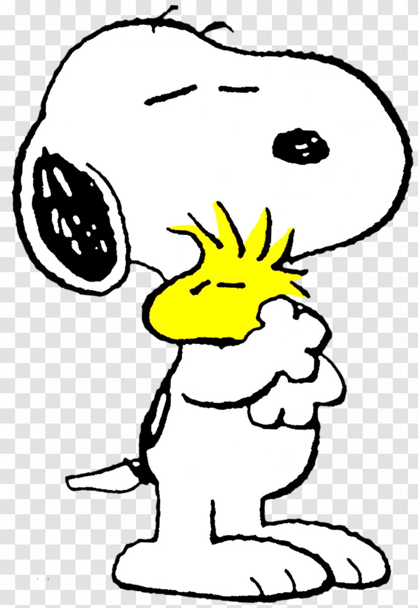 Snoopy Hug Happiness Greeting - Line Art - Snoopy's Reunion Transparent PNG