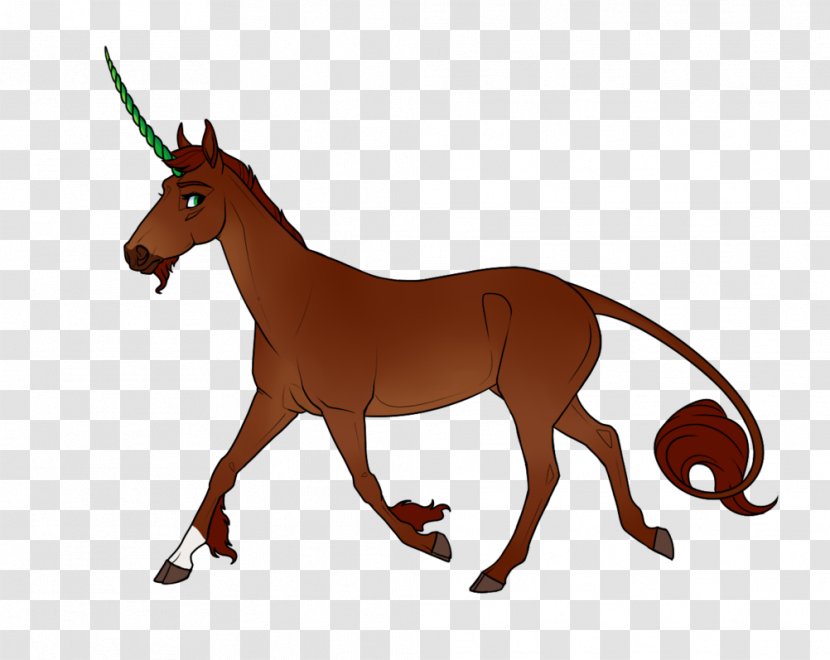 Horse Mule Pony Stallion Unicorn - Animal Figure - Horn Transparent PNG
