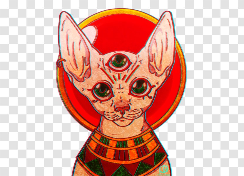 Whiskers Visual Arts Cat - Legendary Creature - Sphynx Transparent PNG