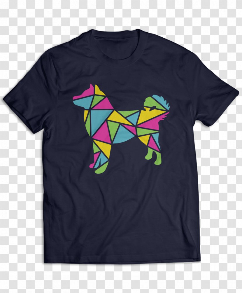 T-shirt Clothing Sleeve Christmas Day - Husky Geometric Transparent PNG