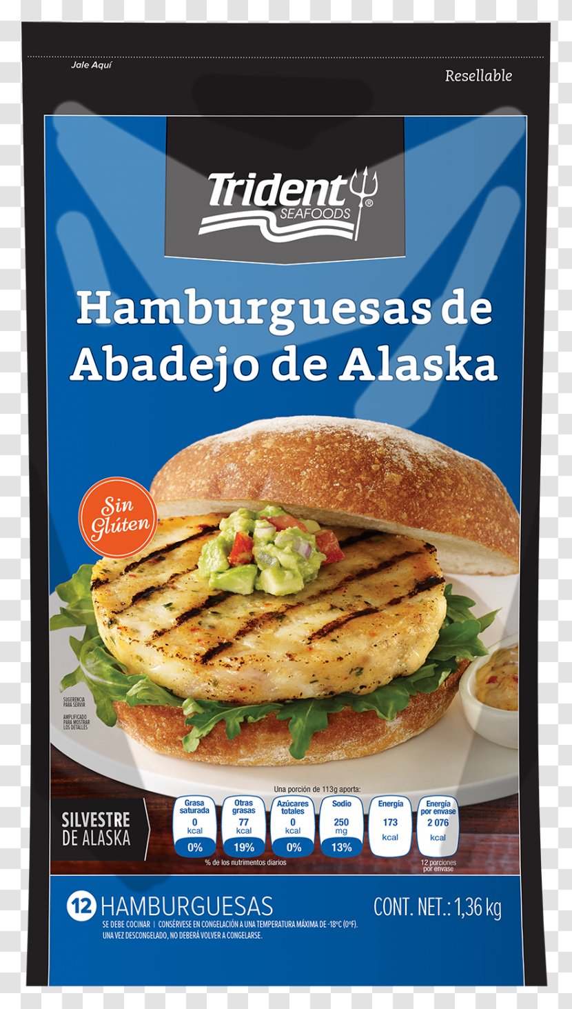 Hamburger Vegetarian Cuisine Alaska Pollock Costco Seafood - Fish Transparent PNG