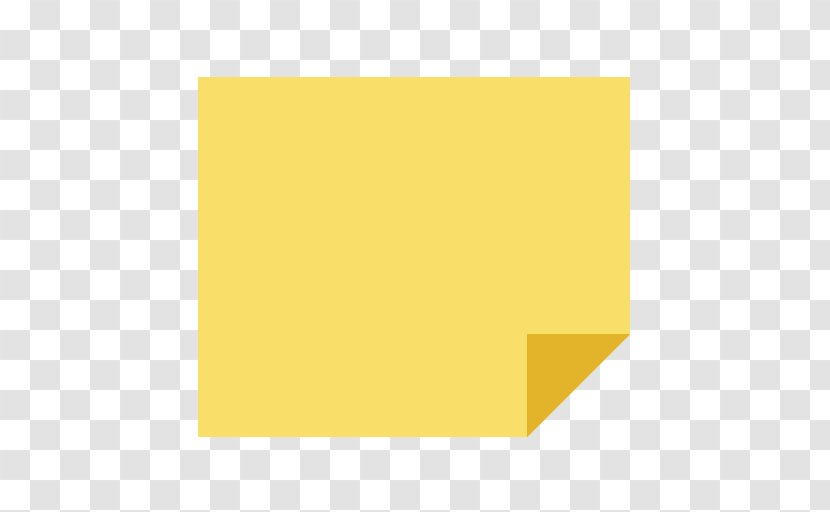 Square Area Angle Yellow Pattern - Sticky Note Transparent PNG