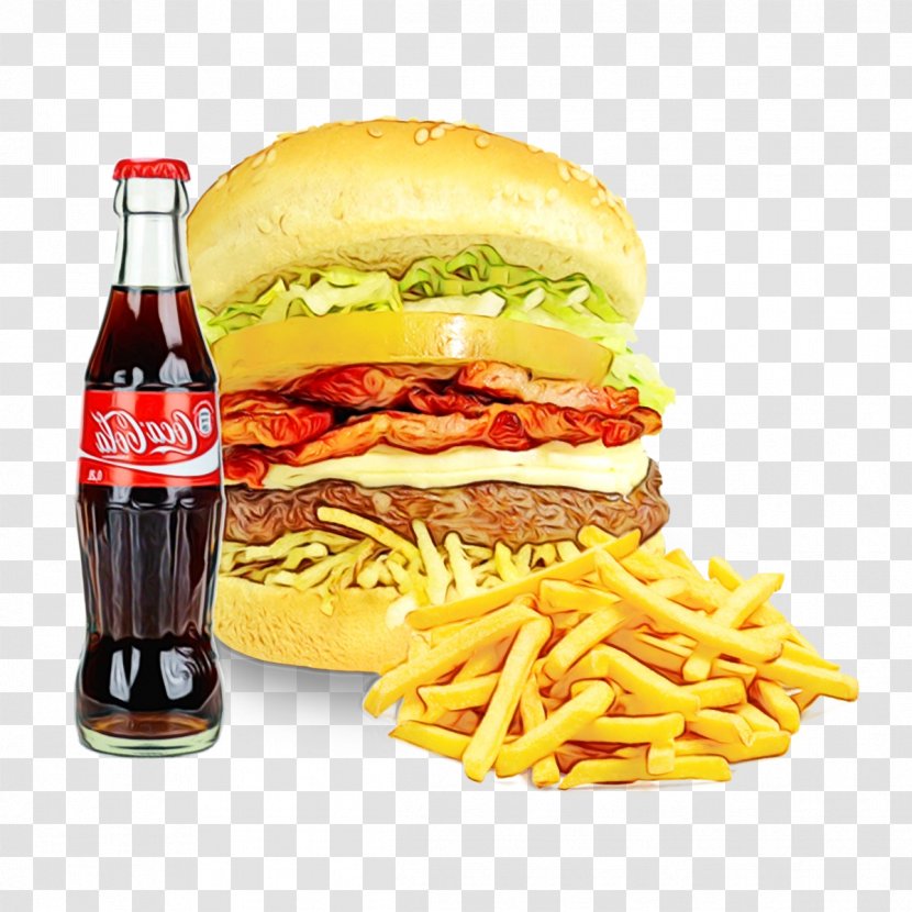 Junk Food Cartoon - Sandwich - Original Chicken Big Mac Transparent PNG