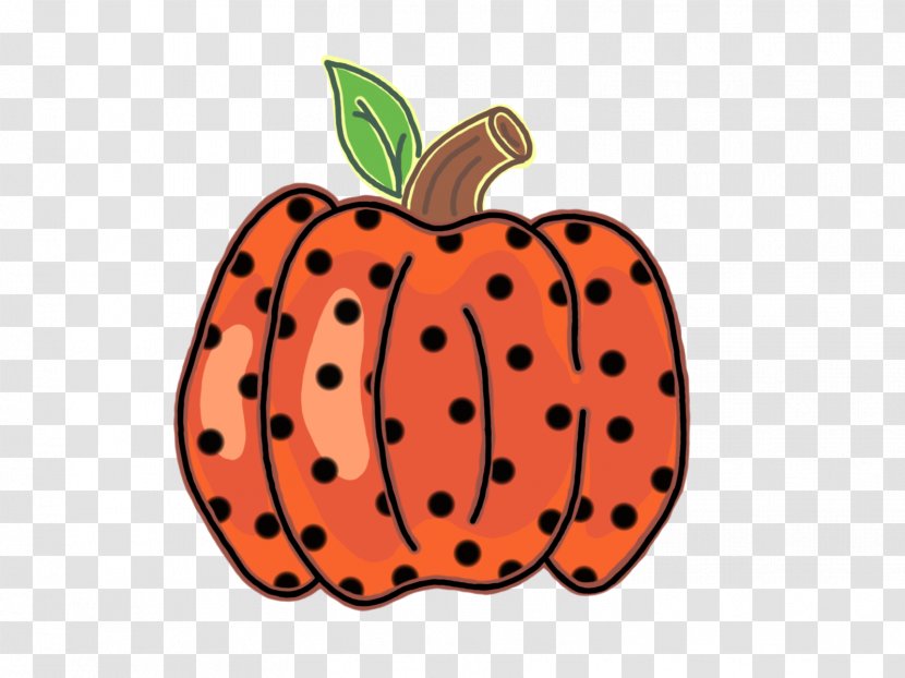 Clip Art Pumpkin Drawing Autumn Image - Fruit - Polka Dot Transparent PNG