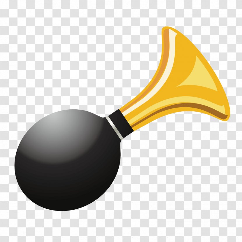 Car Loudspeaker Icon - Yellow - Black Ball Transparent PNG