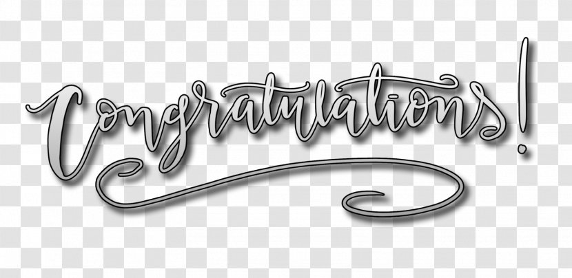 Congratulations Black And White - Information Transparent PNG