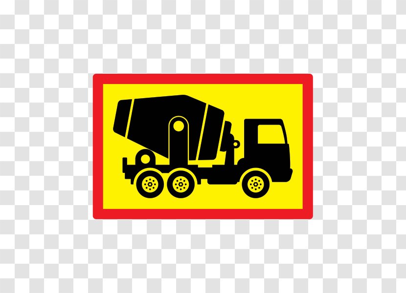 Truck Heavy Machinery Construction Sticker Wall Decal - Cement Mixers Transparent PNG