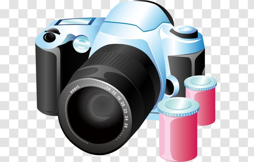 Photographic Film Camera Digital SLR Photography Clip Art - Aperture Effect Transparent PNG