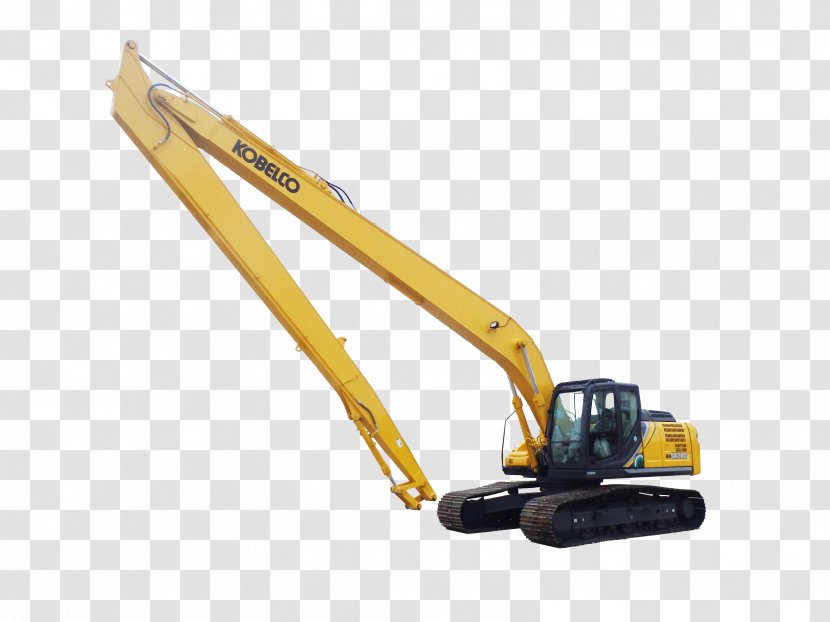 Crane Long Reach Excavator Compact Heavy Machinery - Hydraulic Transparent PNG