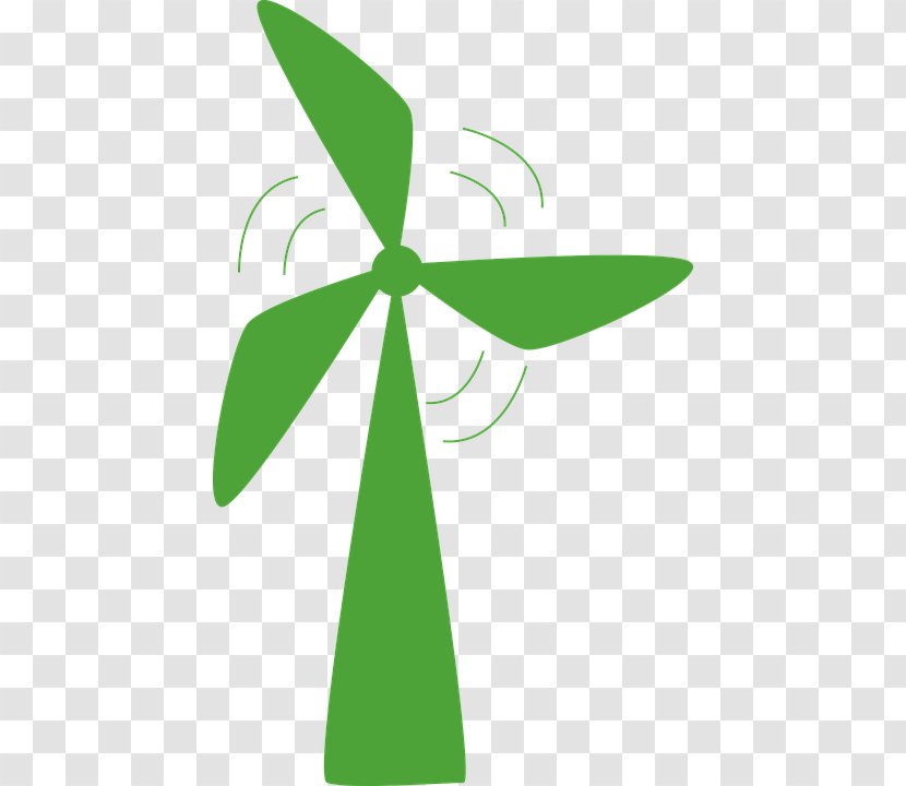Wind Farm Turbine Power Energy - Grass Transparent PNG