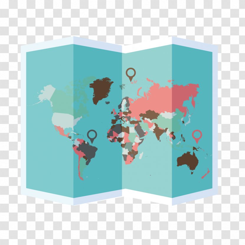 Globe World Map Mural - Country - Cartoon Transparent PNG