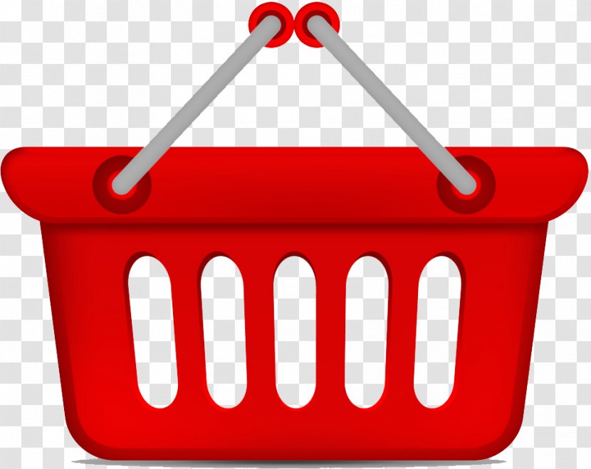 Shopping Cart Clip Art Bag - Red Transparent PNG