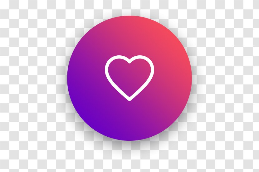 Pink M Circle - Heart Transparent PNG