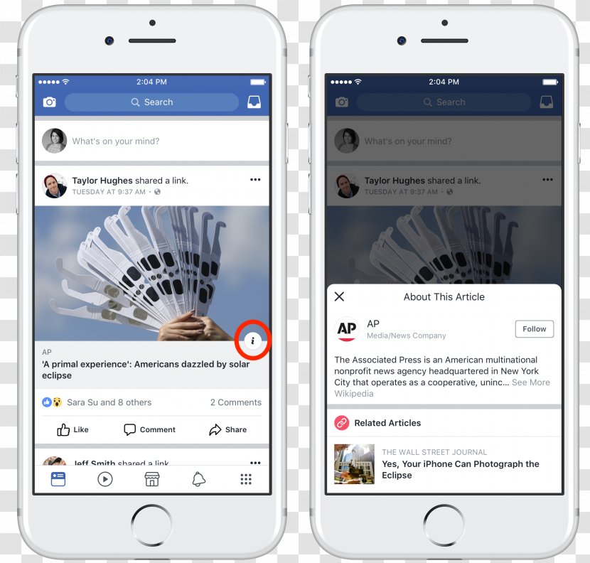 Fake News Feed Facebook Web - Communication Device Transparent PNG