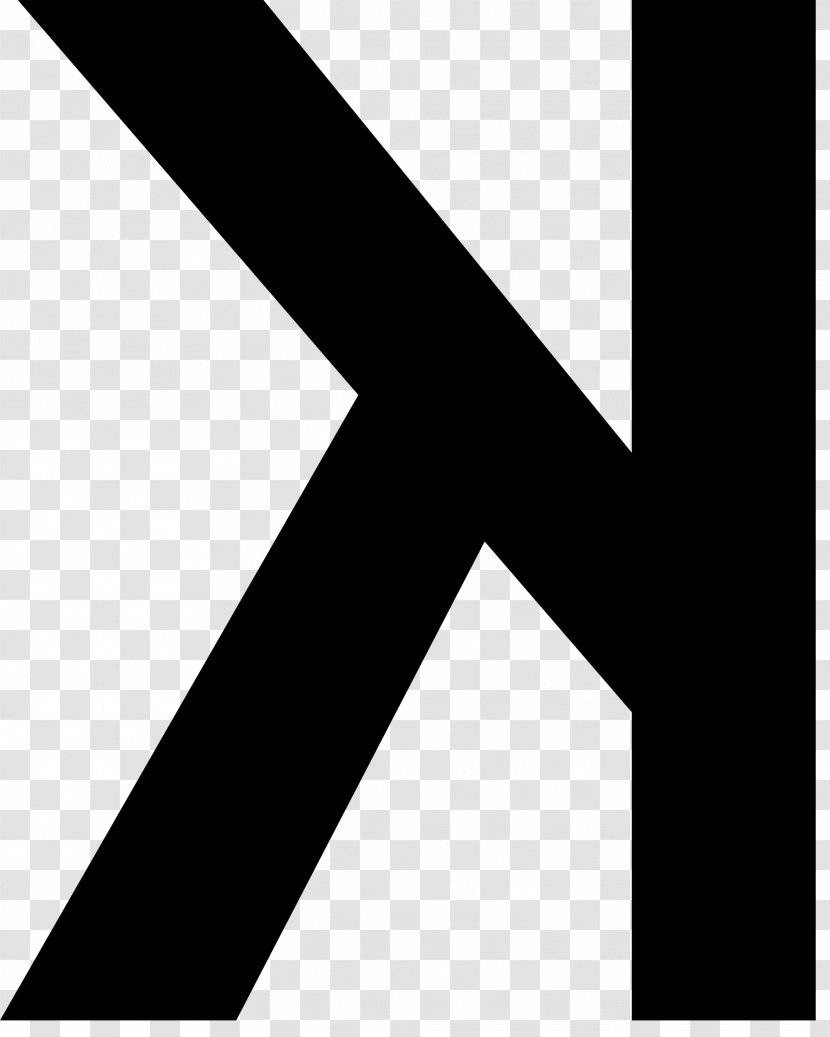 Letter Alphabet Font - Microsoft Word - K Transparent PNG