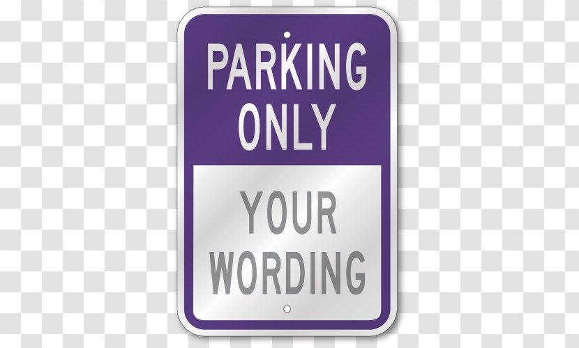 Disabled Parking Permit Car Park Disability Sign - Purple - Bicycle Transparent PNG