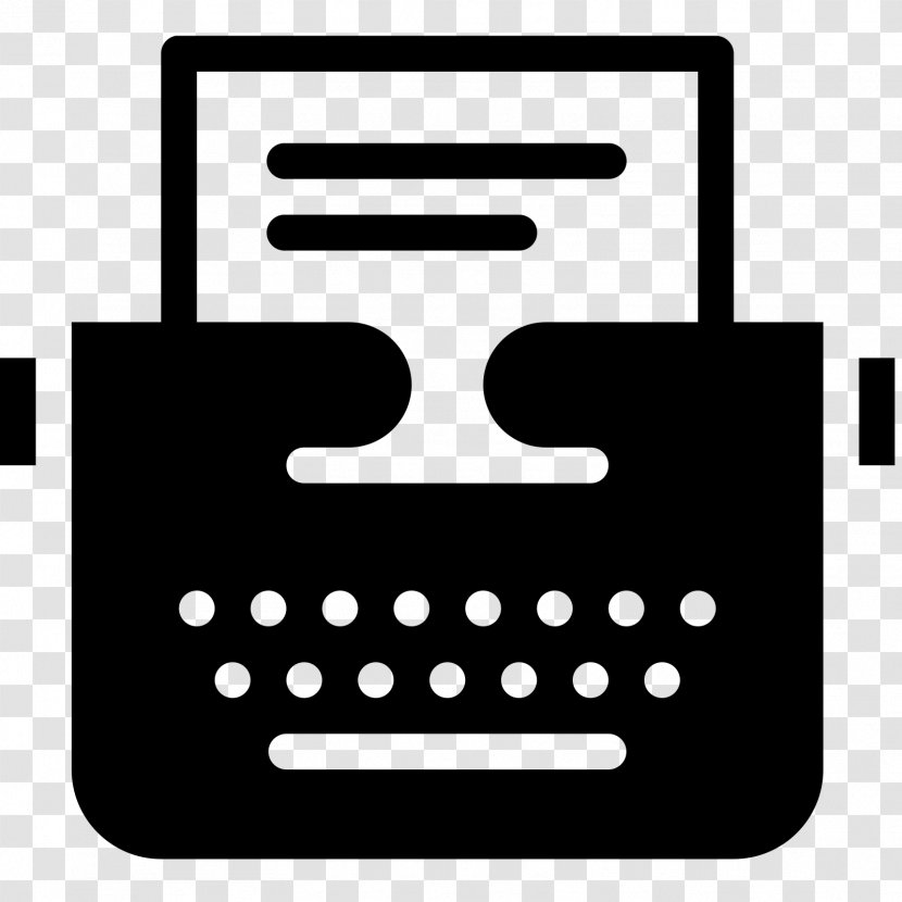 Typewriter Blog - Symbol - Finance Business Transparent PNG
