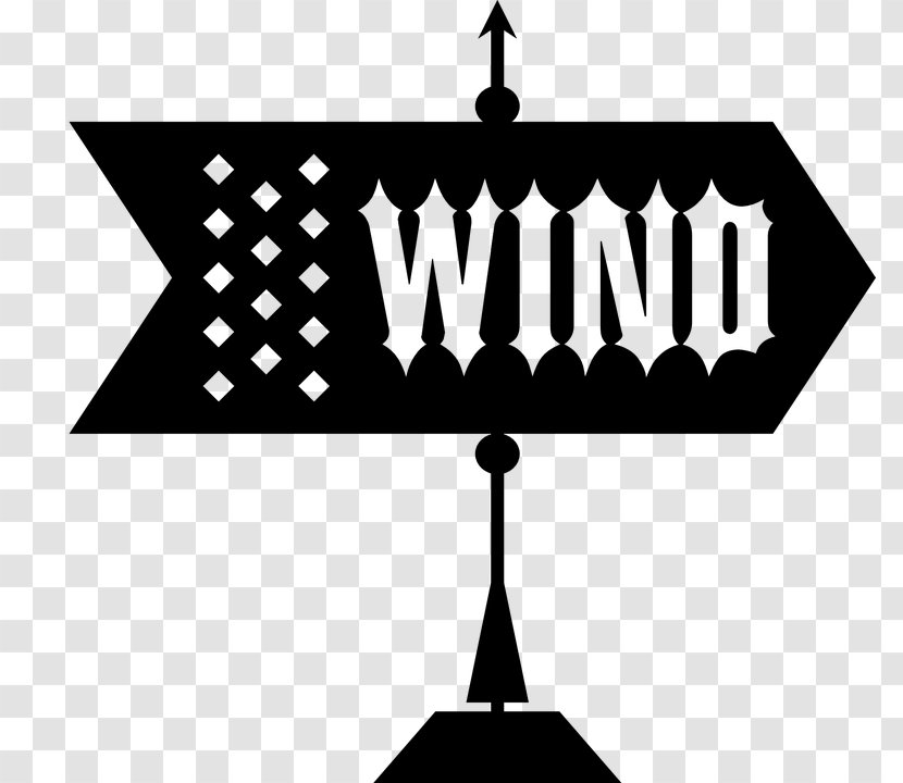 Weather Vane Chicken Station Clip Art - Windvaneblackandwhite Transparent PNG