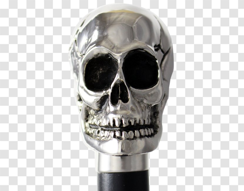 Assistive Cane Walking Stick Bastone Skull And Crossbones - Body Jewelry Transparent PNG