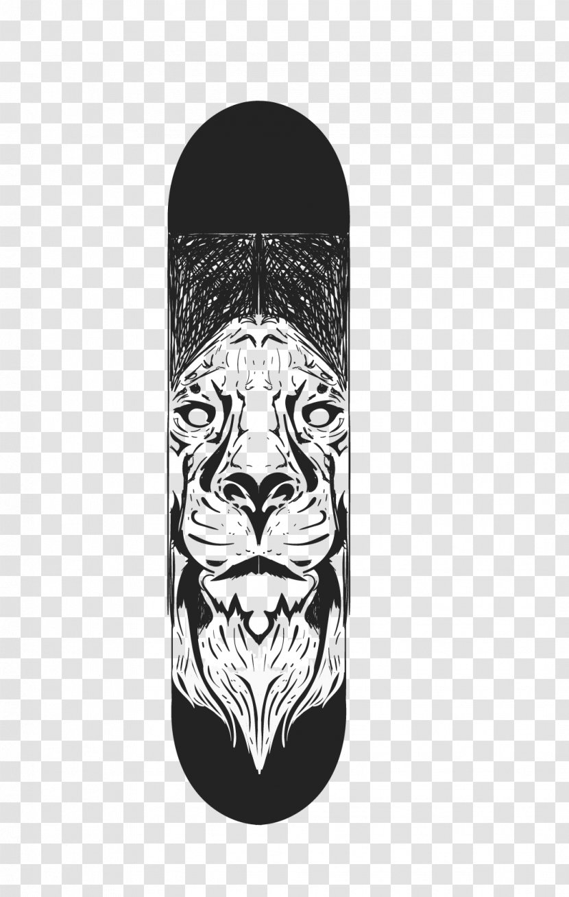 Tiger Skateboard Euclidean Vector - Pixel - Head Transparent PNG