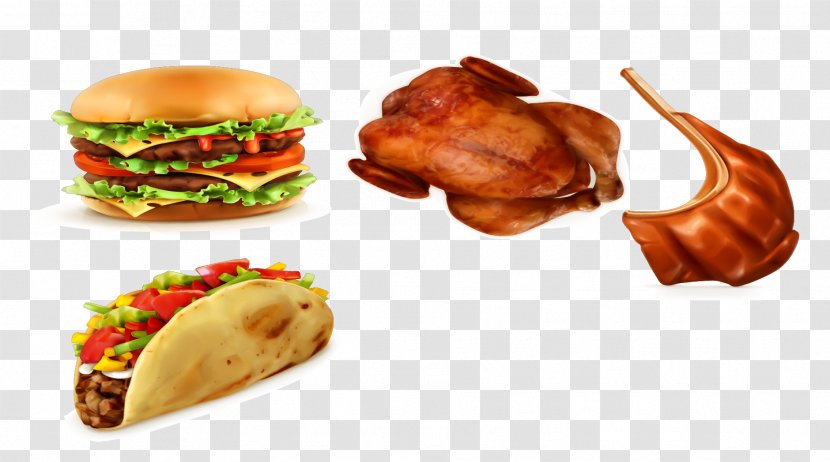 Slider Hamburger Cheeseburger Chicken Sandwich - Beef - Vector Burger Transparent PNG