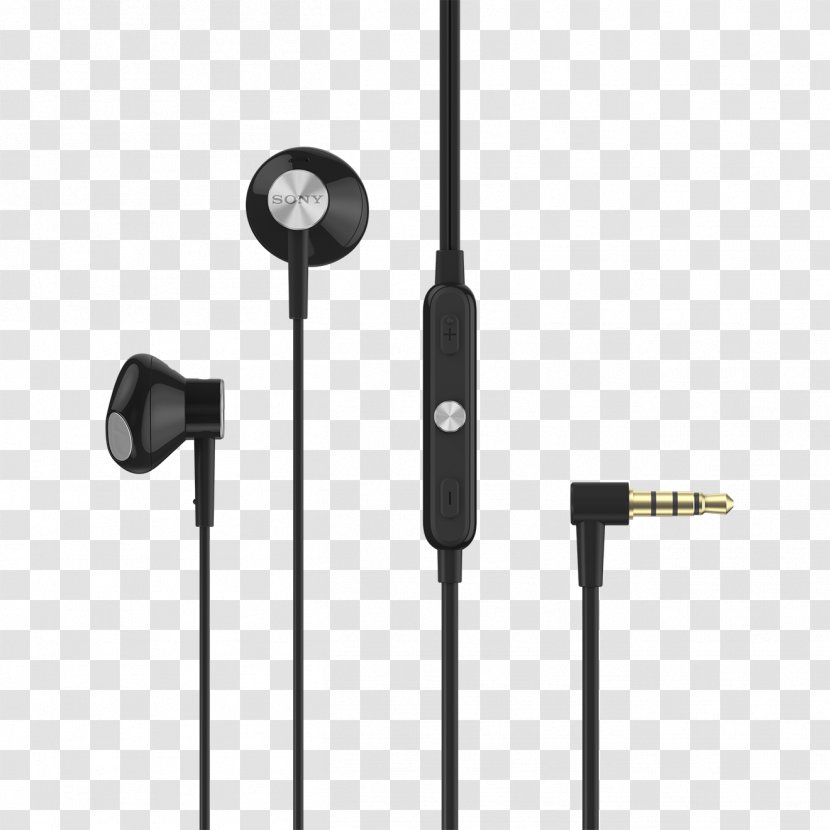 Sony Xperia XA1 STH32 Stereo Headset Headphones 索尼 - Audio - Black Transparent PNG