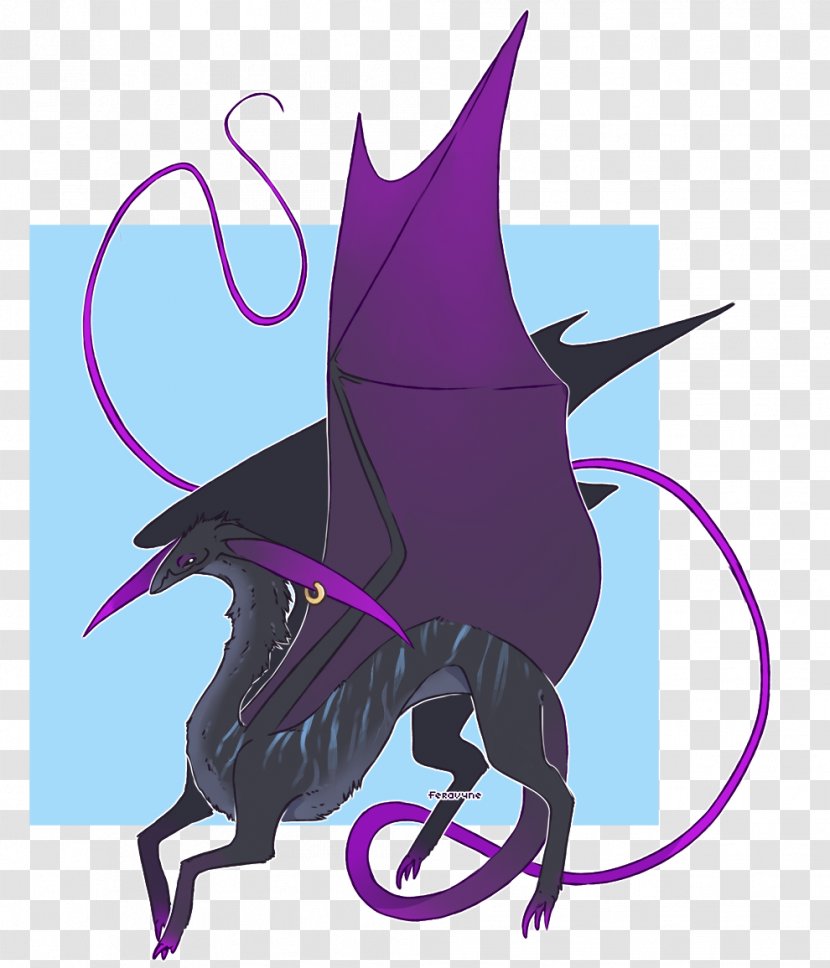Purple Violet Art - Mythical Creature - Vibrant Transparent PNG