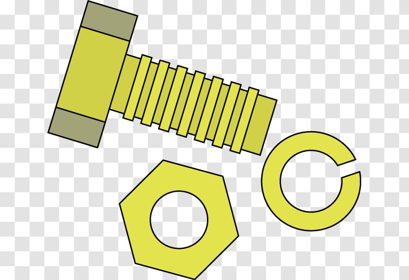 Screw Bolt Nut Tool - Yellow Transparent PNG